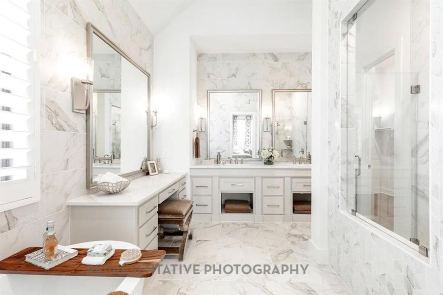 Furnished interior view inside a new home in Mustang Lakes: 60ft. lots, Celina (Image 16).