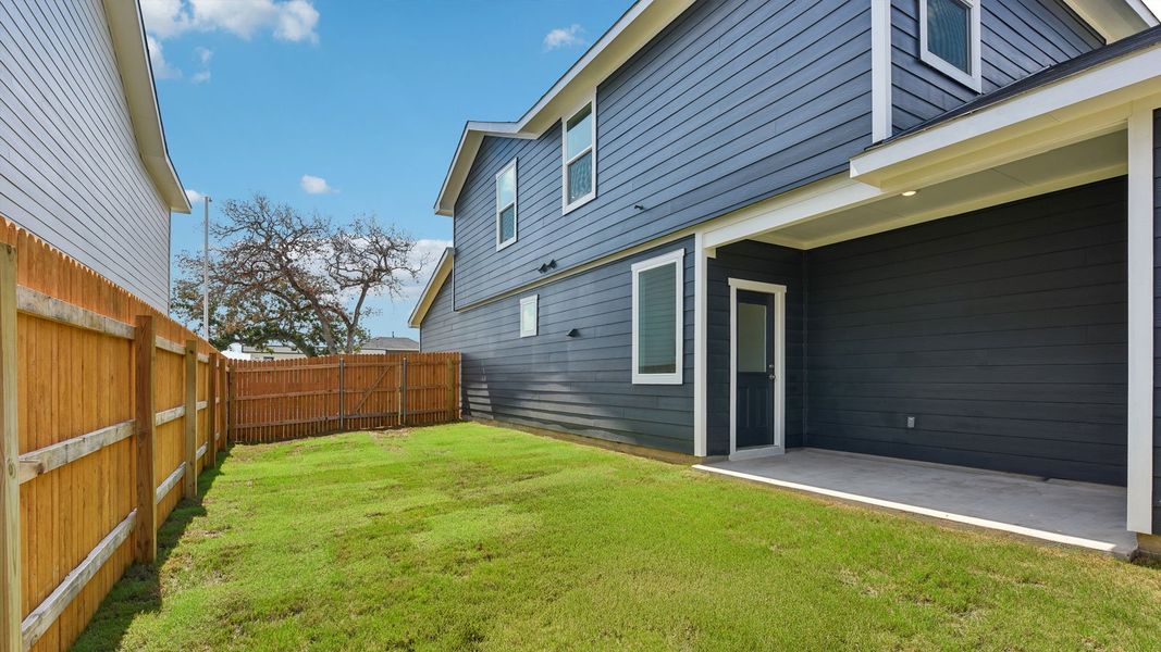 Exterior details and patio area of a home in Valverde, Bastrop (Image 4). Exterior details and patio area of a home in Valverde, Bastrop (Image 4).