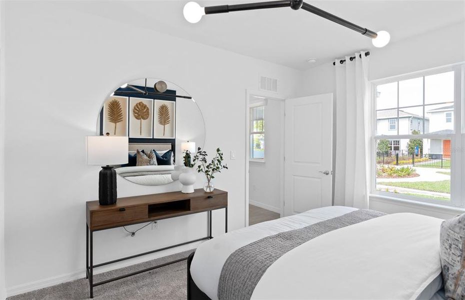 Furnished interior view inside a new home in Parkside Trails, Clermont (Image 12). Furnished interior view inside a new home in Parkside Trails, Clermont (Image 12).