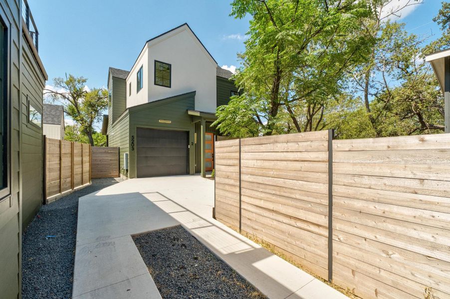 Front exterior of a new home in , Austin, TX, highlighting curb appeal (Image 2). Front exterior of a new home in , Austin, TX, highlighting curb appeal (Image 2).