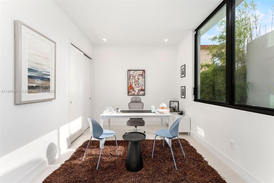 Furnished interior view inside a new home in , Miami Beach (Image 14). Furnished interior view inside a new home in , Miami Beach (Image 14).