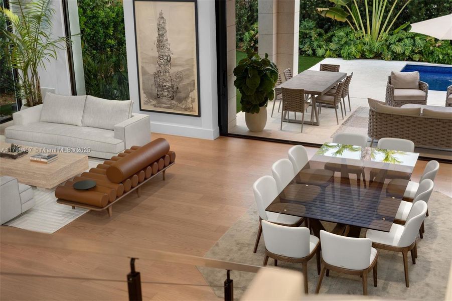 Furnished interior view inside a new home in , Miami (Image 48).