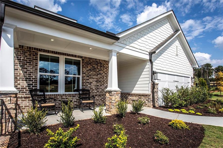 Exterior details and patio area of a home in , Marietta (Image 27). Exterior details and patio area of a home in , Marietta (Image 27).