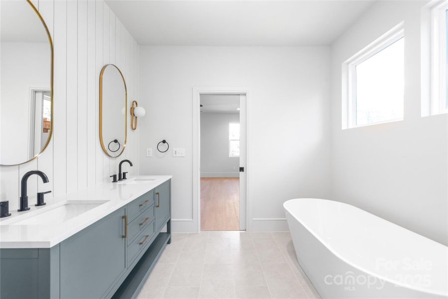 Furnished interior view inside a new home in , Charlotte (Image 11).