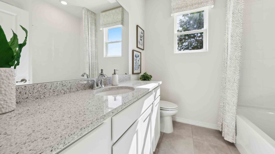 Representative furnished interior of a home built from the Siesta by D.R. Horton in Ocala Preserve, Ocala (Image 21).