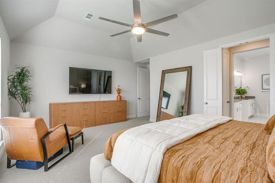 Furnished interior view inside a new home in M3 Ranch 60s, Mansfield (Image 25).