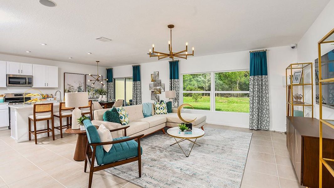 Furnished interior view inside a new home in Coasterra Community Group Page, Palmetto (Image 5).