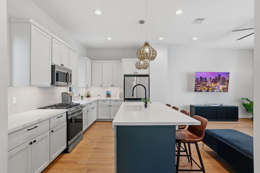 Furnished interior view inside a new home in , Houston (Image 30).