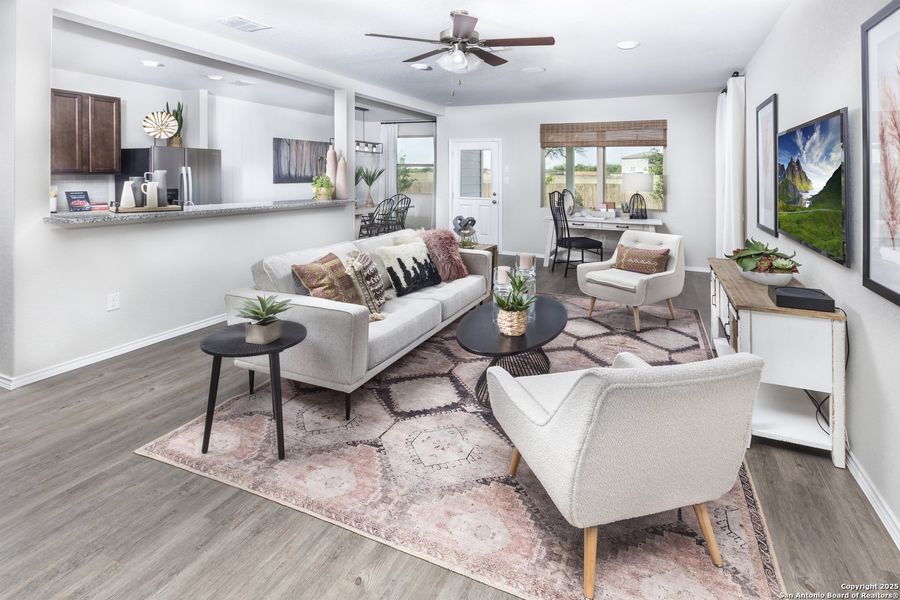 Furnished interior view inside a new home in Blue Ridge Ranch, San Antonio (Image 6).