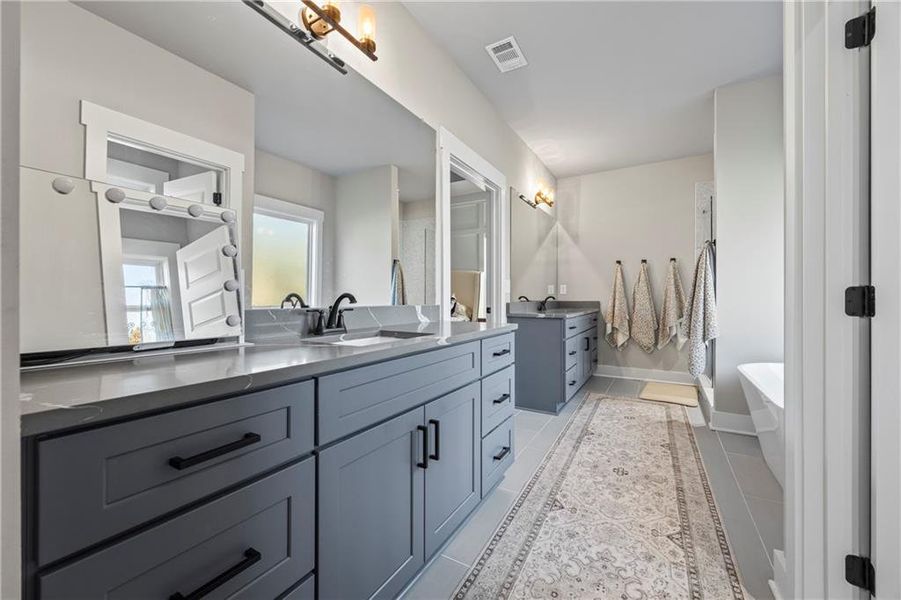 Furnished interior view inside a new home in , Monroe (Image 47).