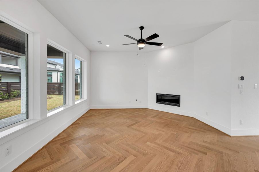 Spacious, unfurnished interior of a new home in Easthaven at Bridgeland Central - Horizon Collection, Cypress (Image 28).