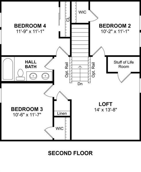 2D floor plan layout of this home in Heritage Ranch, Sherman, TX (Image 2). 2D floor plan layout of this home in Heritage Ranch, Sherman, TX (Image 2).