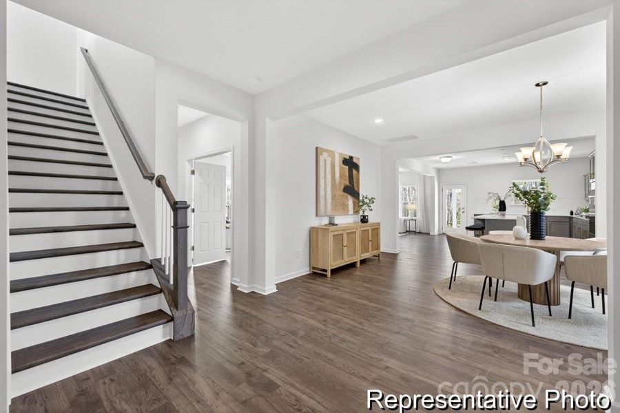 Furnished interior view inside a new home in Morgan Hills, Albemarle (Image 31).