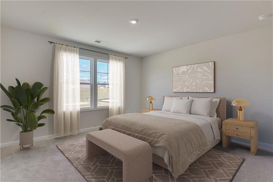 Furnished interior view inside a new home in , Powder Springs (Image 16).