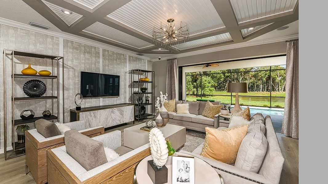 Representative furnished interior of a home built from the Sand Key by Taylor Morrison in Park East at Azario, Lakewood Ranch (Image 58).