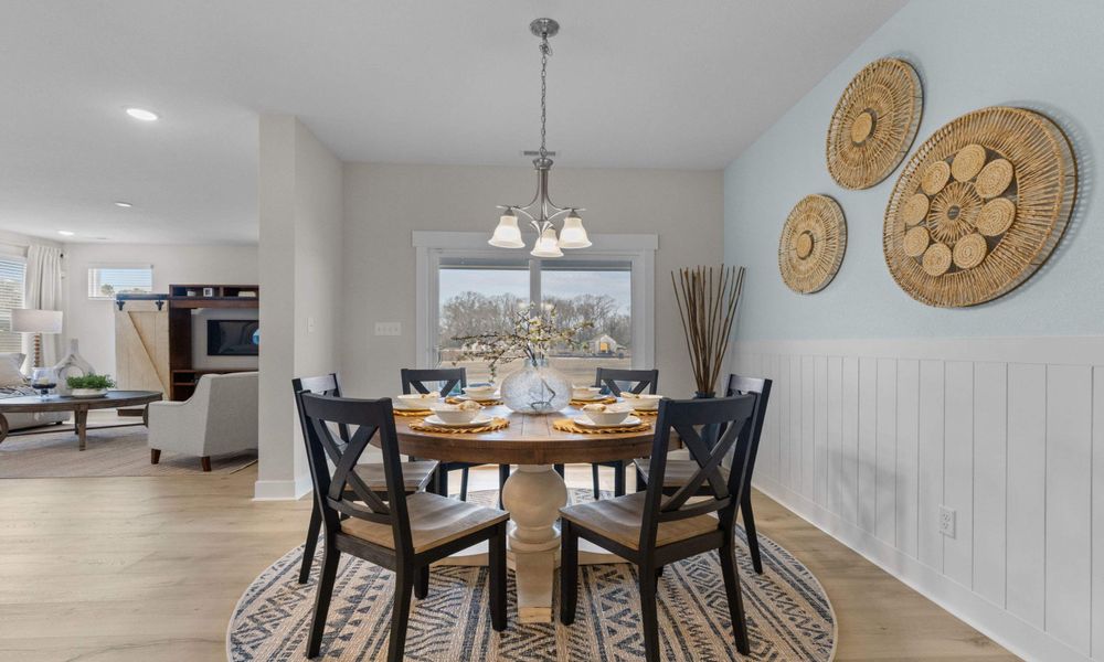 Representative furnished interior of a home built from the The Mangrove by Chesapeake Homes in Bridgewater - Shorehaven Village, Little River (Image 9).