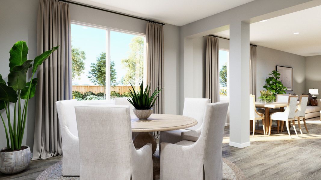 Representative furnished interior of a home built from the The Emilia by Legend Homes in Rocky Creek Crossing, Crowley (Image 7).