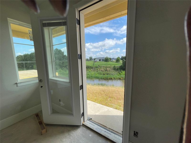 Canal view from secondary bedroom exterior door Canal view from secondary bedroom exterior door