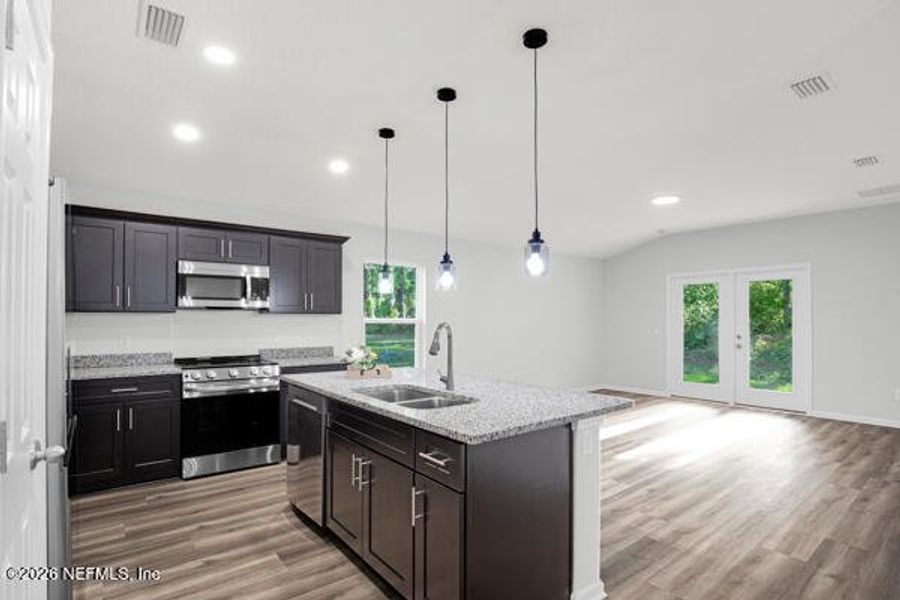 Furnished interior view inside a new home in , Satsuma (Image 16).