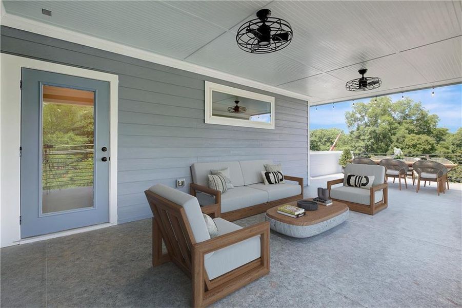 Furnished interior view inside a new home in , Atlanta (Image 42).