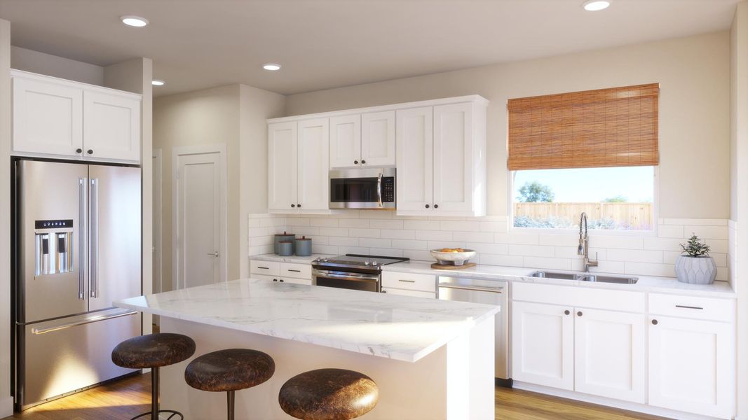 Furnished interior view inside a new home in Ryegrass Collection – Freedom at Anthem, Kyle (Image 6).