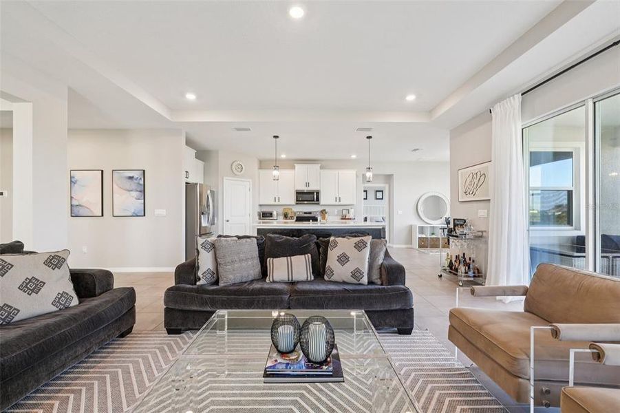 Furnished interior view inside a new home in , San Antonio (Image 35). Furnished interior view inside a new home in , San Antonio (Image 35).