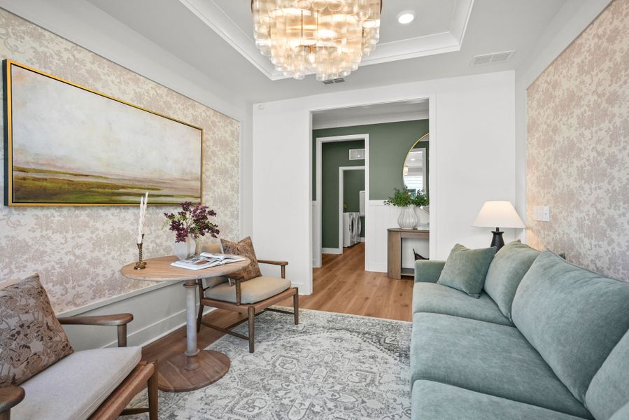 Representative furnished interior of a home built from the Palmary by Del Webb in Del Webb Carolina Ridge, Midland (Image 14).
