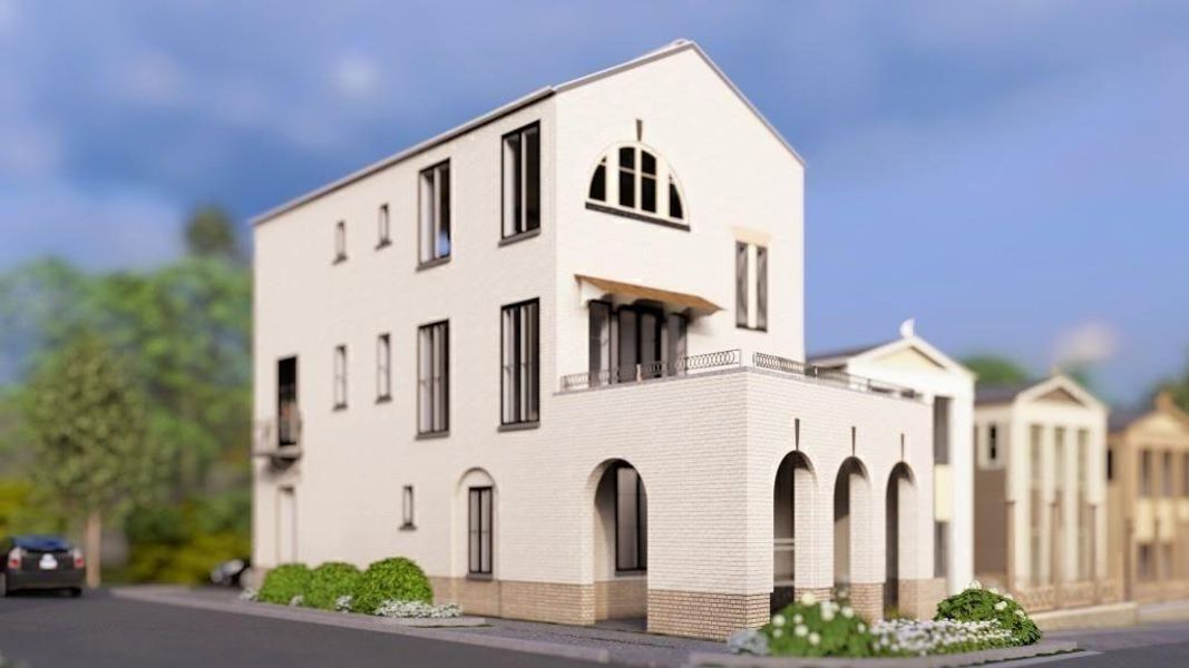 Front exterior of a new home in , Fayetteville, GA, highlighting curb appeal (Image 6).