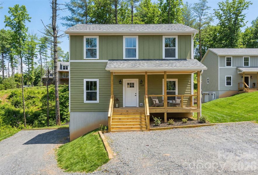 Exterior details and patio area of a home in , Fairview (Image 23).
