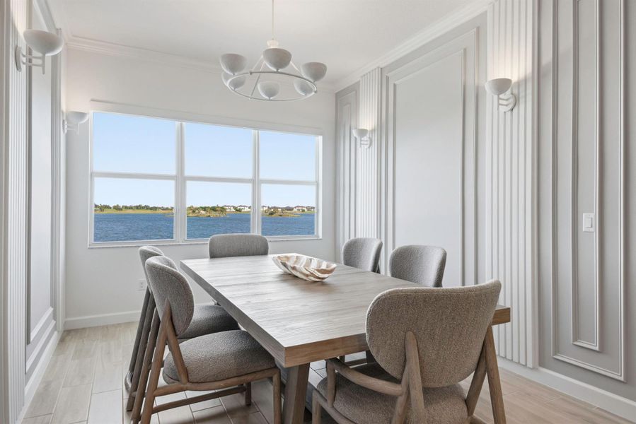 Furnished interior view inside a new home in Arden: The Waterford Collection, Loxahatchee (Image 17).