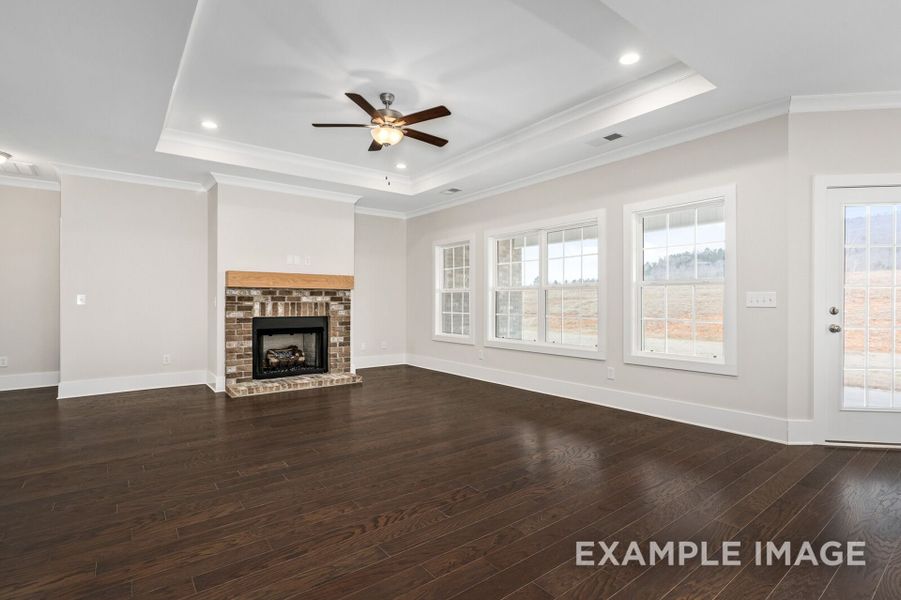 Representative unfurnished interior of a home built from the The Rockford D by Davidson Homes LLC in The Reserve at Potranco Oaks, Castroville (Image 18).