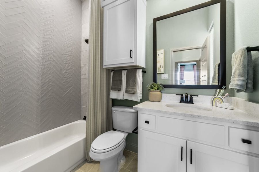 Representative furnished interior of a home built from the Diana by Landon Homes in Lexington Frisco, Frisco (Image 44).