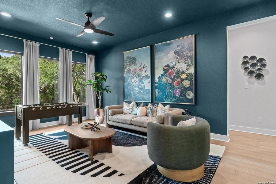 Furnished interior view inside a new home in Shavano Highlands, San Antonio (Image 16).