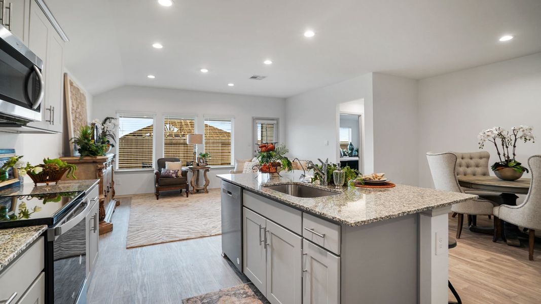 Representative furnished interior of a home built from the EASTON by D.R. Horton in Westward Pointe, Sealy (Image 10).