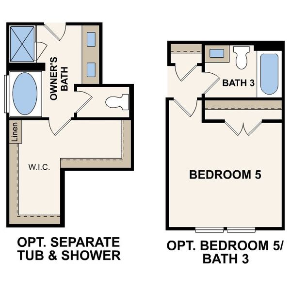 2D floor plan layout for the Grandby by Century Communities in Cloverleaf, Austin, TX (Image 4).