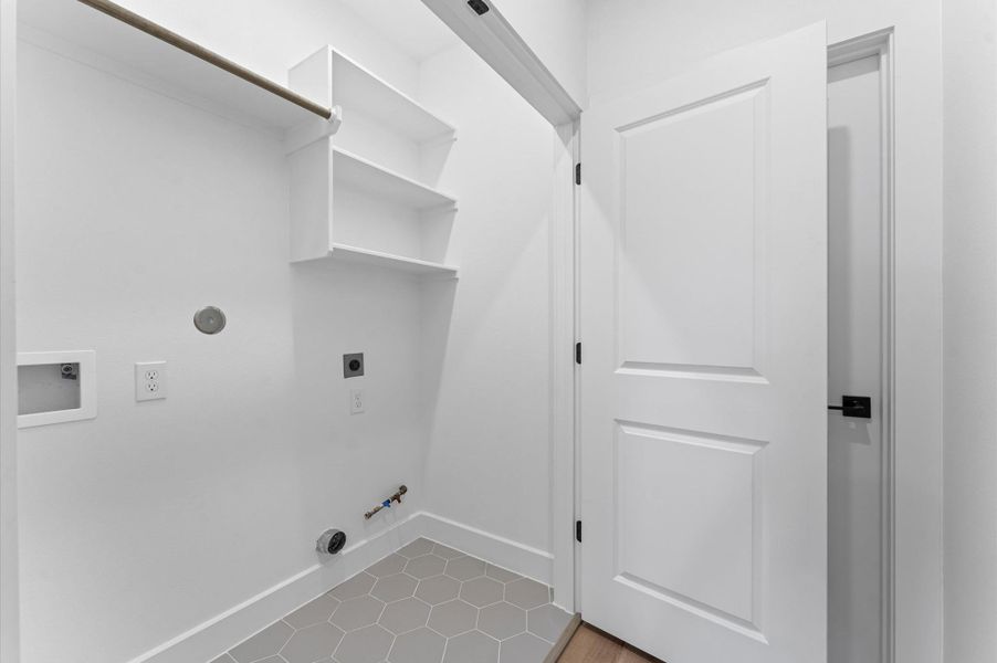 Space for washer and dryer