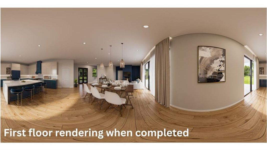 Furnished interior view inside a new home in , Ellijay (Image 6).