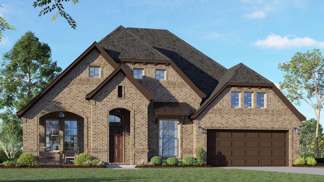 Elevation D | Concept 2622 at Belle Meadows in Cleburne, TX by Landsea Homes