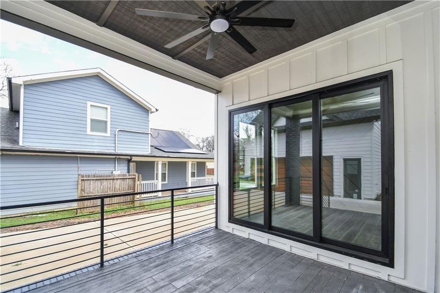 Exterior details and patio area of a home in , Atlanta (Image 29).