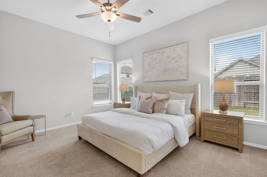 Another view of the master bedroom. Another view of the master bedroom.