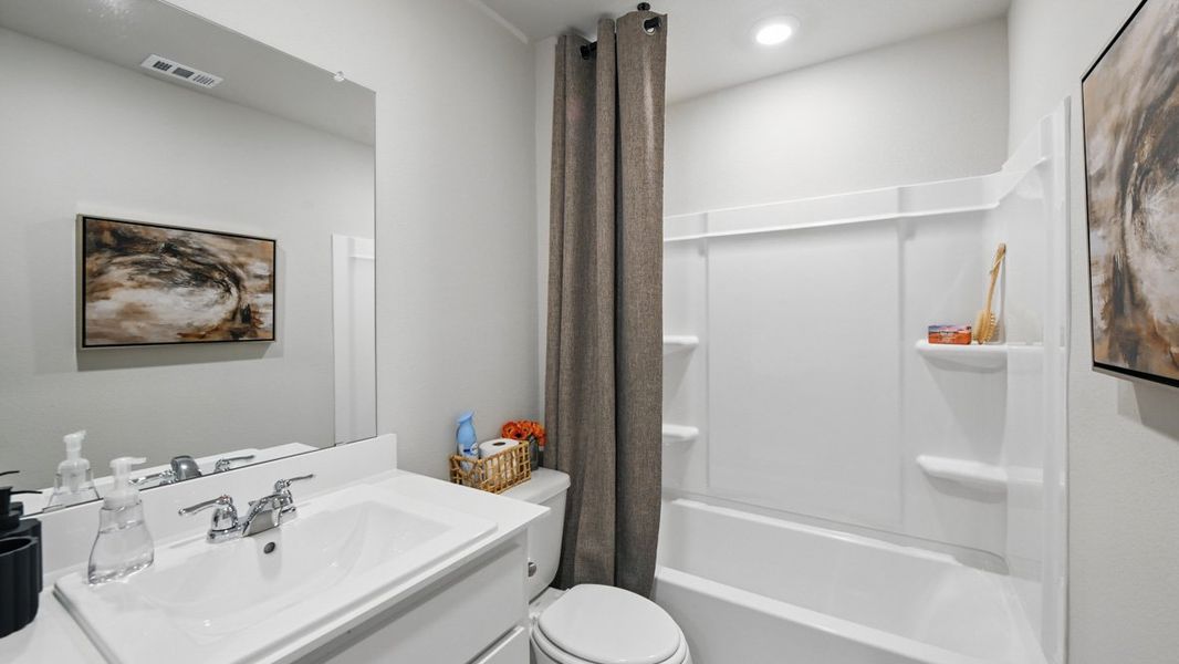 Furnished interior view inside a new home in Lonestar at Liberty Trails, Fort Worth (Image 32).