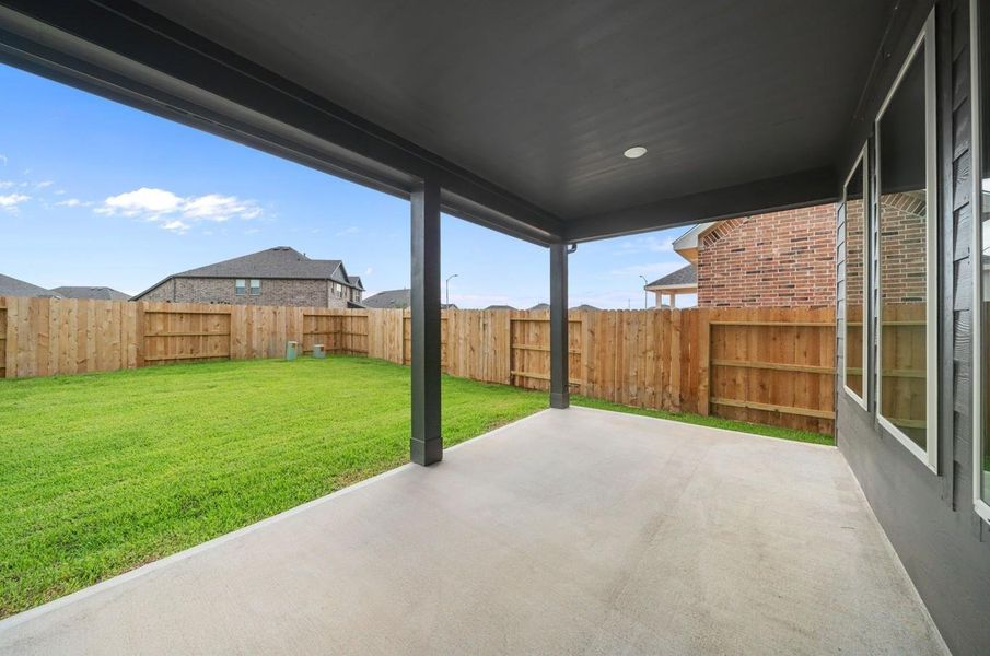 Back patio representative Back patio representative