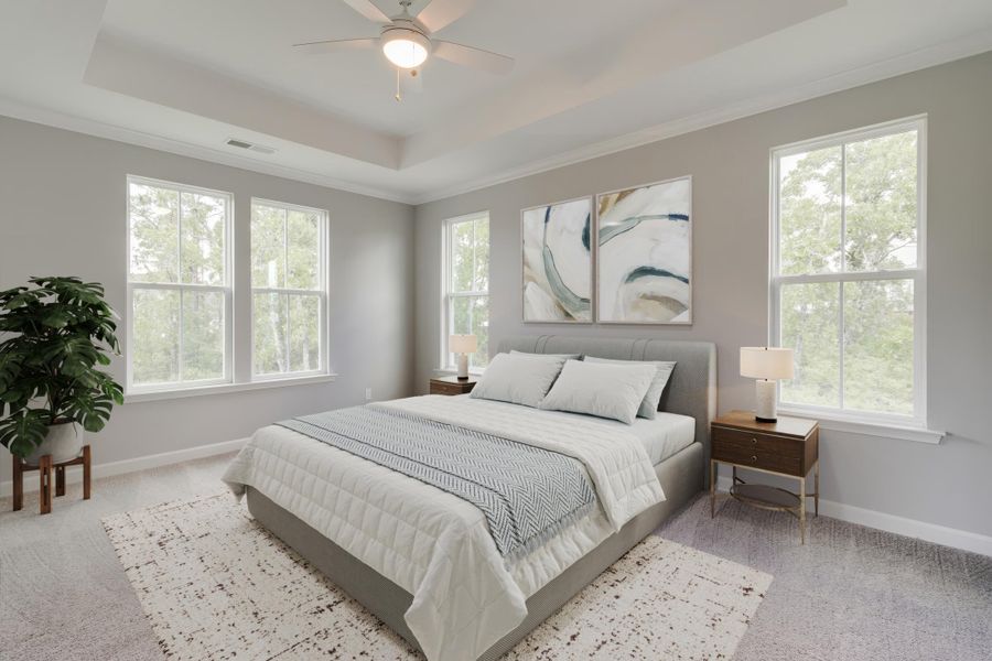 Furnished interior view inside a new home in Pineland Preserve, Summerville (Image 4).