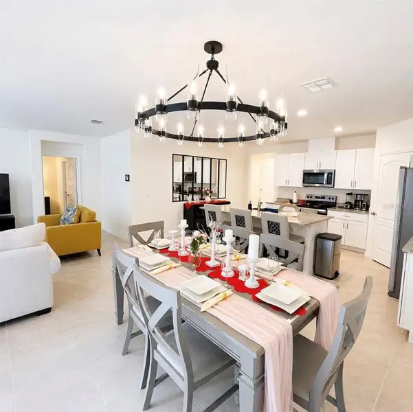 Furnished interior view inside a new home in , Kissimmee (Image 4). Furnished interior view inside a new home in , Kissimmee (Image 4).