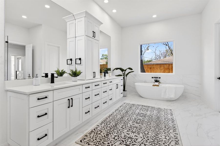 Furnished interior view inside a new home in , Dallas (Image 11).