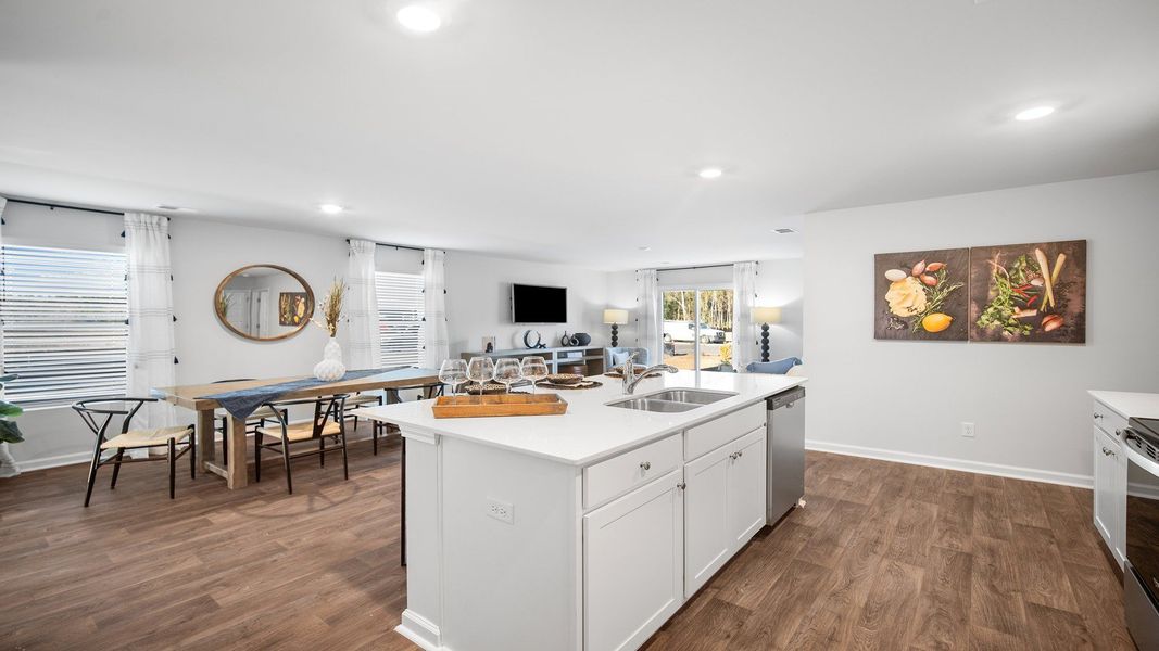 Furnished interior view inside a new home in The Groves at Bees Creek, Ridgeland (Image 11).