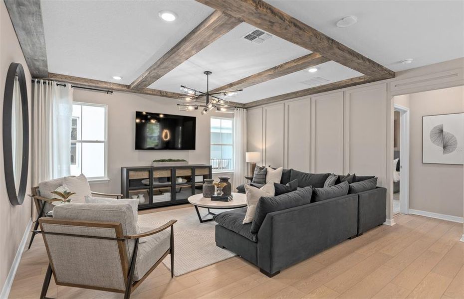 Furnished interior view inside a new home in Lakehaven Estates, Clermont (Image 14). Furnished interior view inside a new home in Lakehaven Estates, Clermont (Image 14).