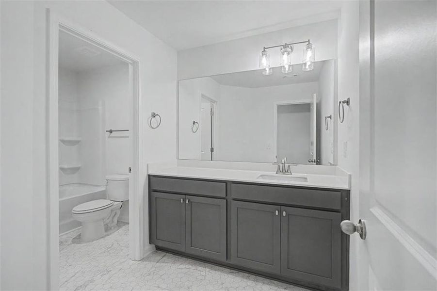 Furnished interior view inside a new home in Sawmill Creek, Mableton (Image 17).