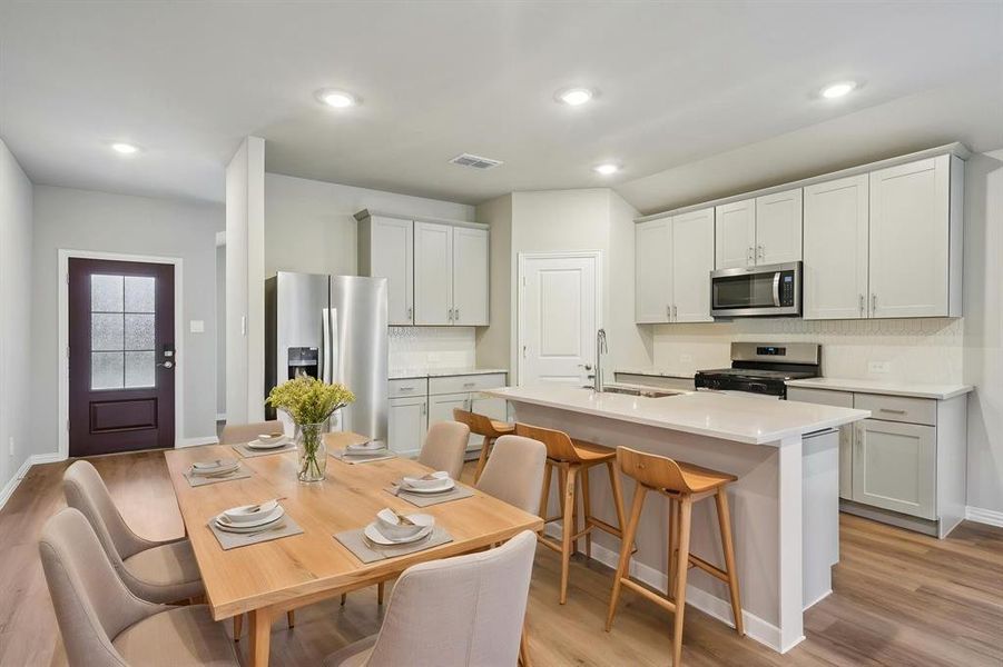 Furnished interior view inside a new home in Lakehaven - Signature Series, Farmersville (Image 12).