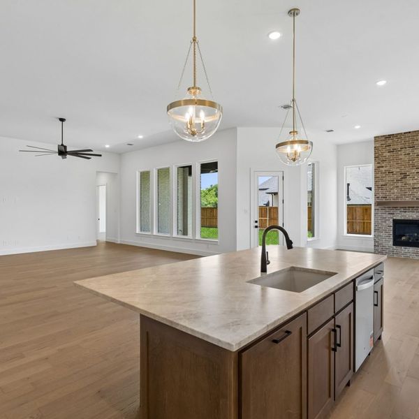 Furnished interior view inside a new home in The Parks at Wilson Creek, Celina (Image 18). Furnished interior view inside a new home in The Parks at Wilson Creek, Celina (Image 18).